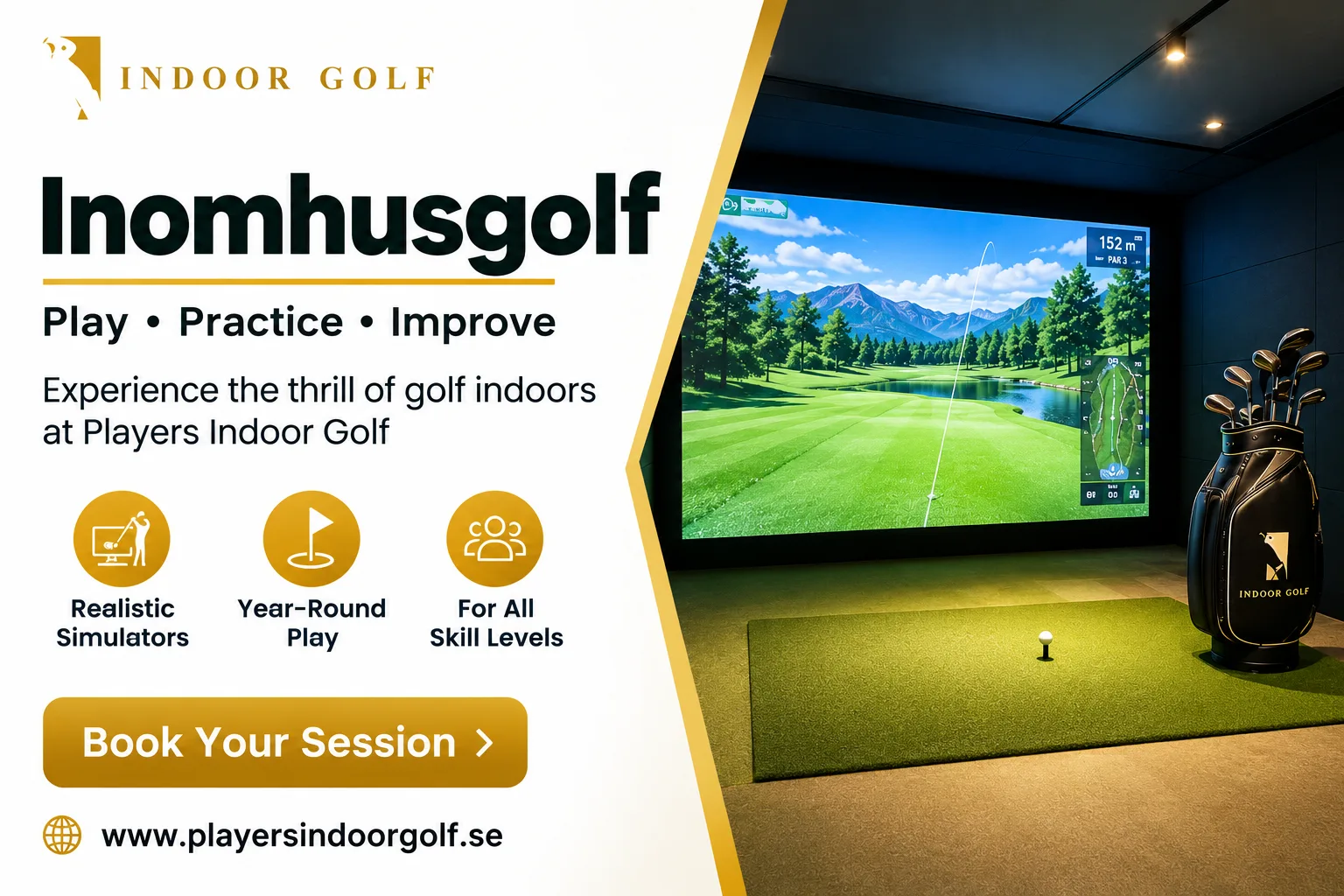 Inomhusgolf – Golf året runt – bild 1